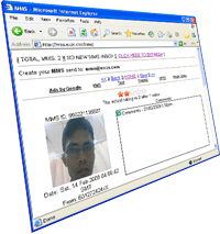 MMS mobile to web